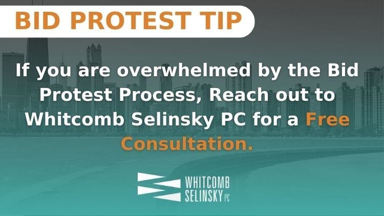 Bid Protest Tip - Contact Whitcomb Selinksy