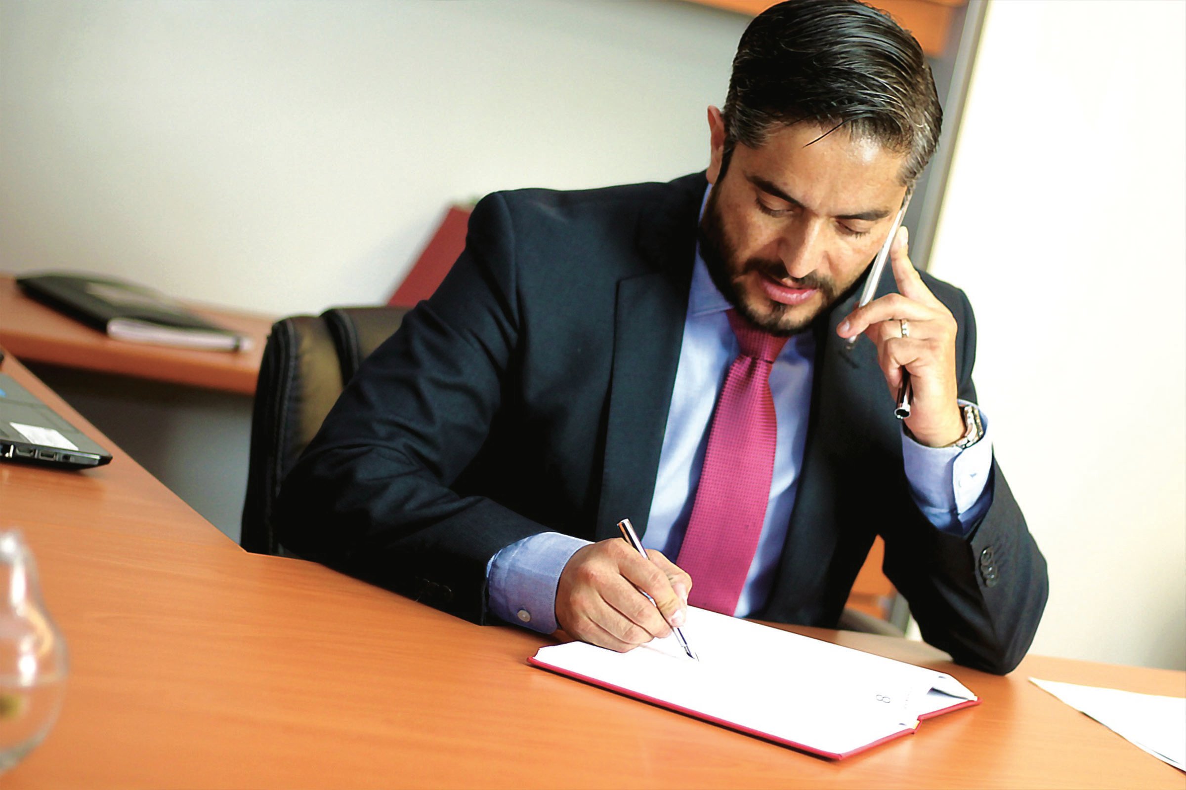 Lawyer reading