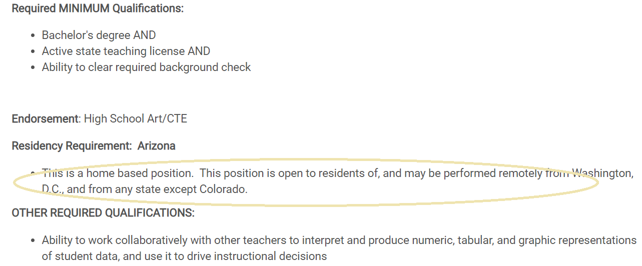 Stride K12 Posting Excluding Coloradans