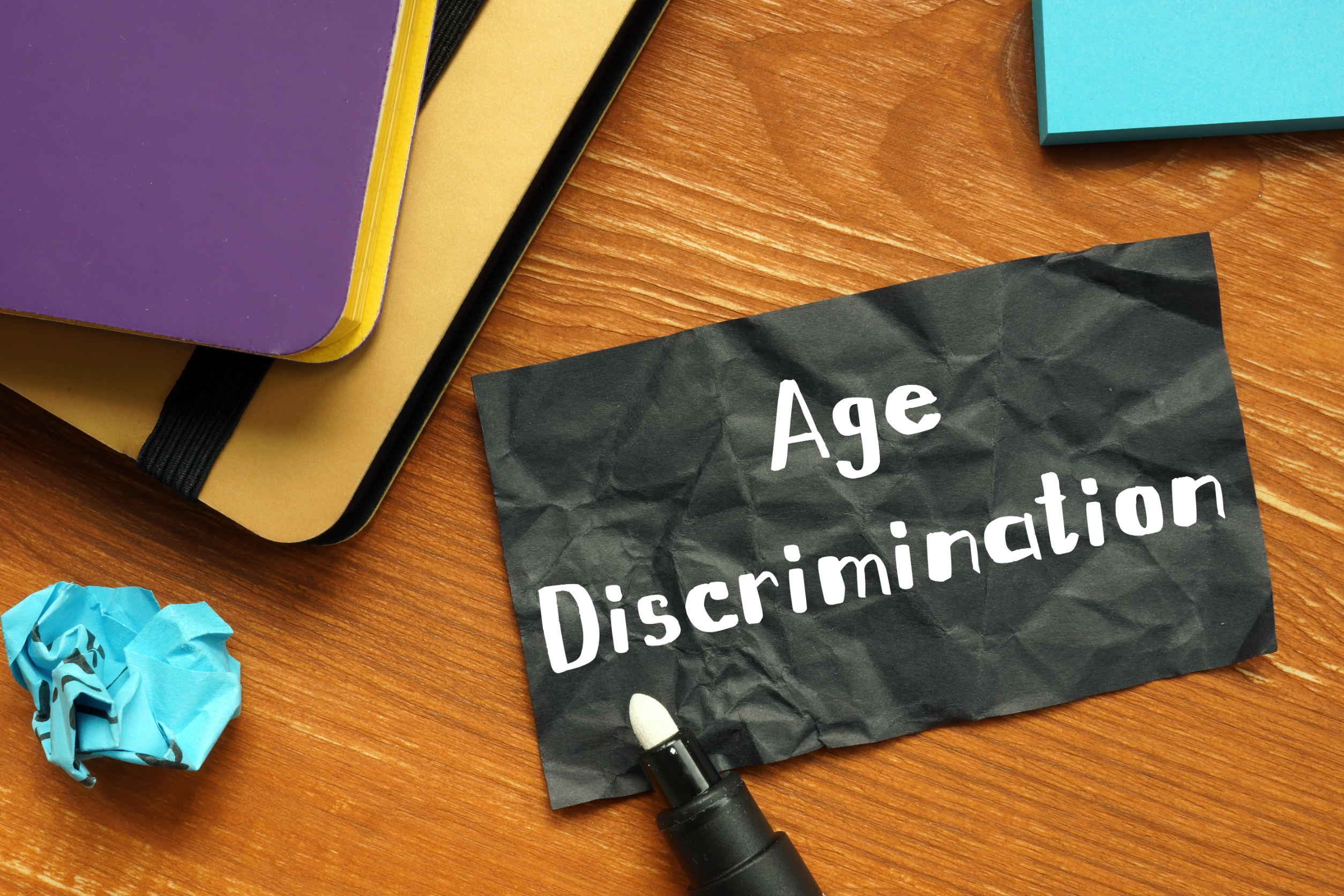 Conceptual photo about Age Discrimination with handwritten text