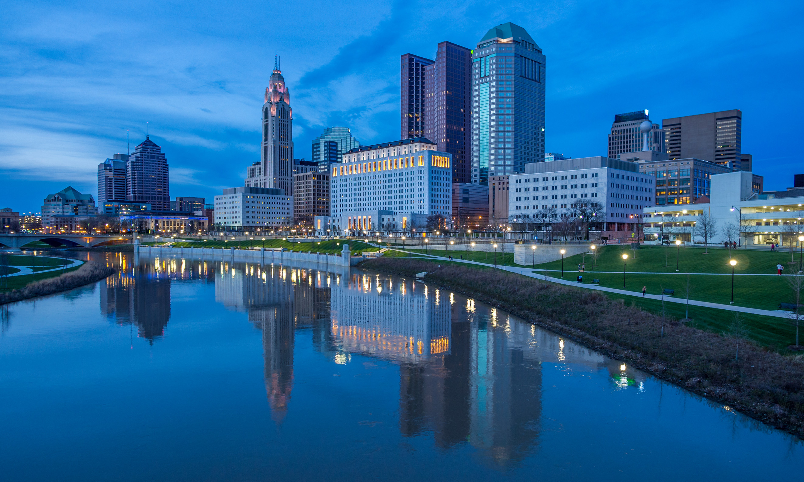 Skyline of Ohio state capital Columbus