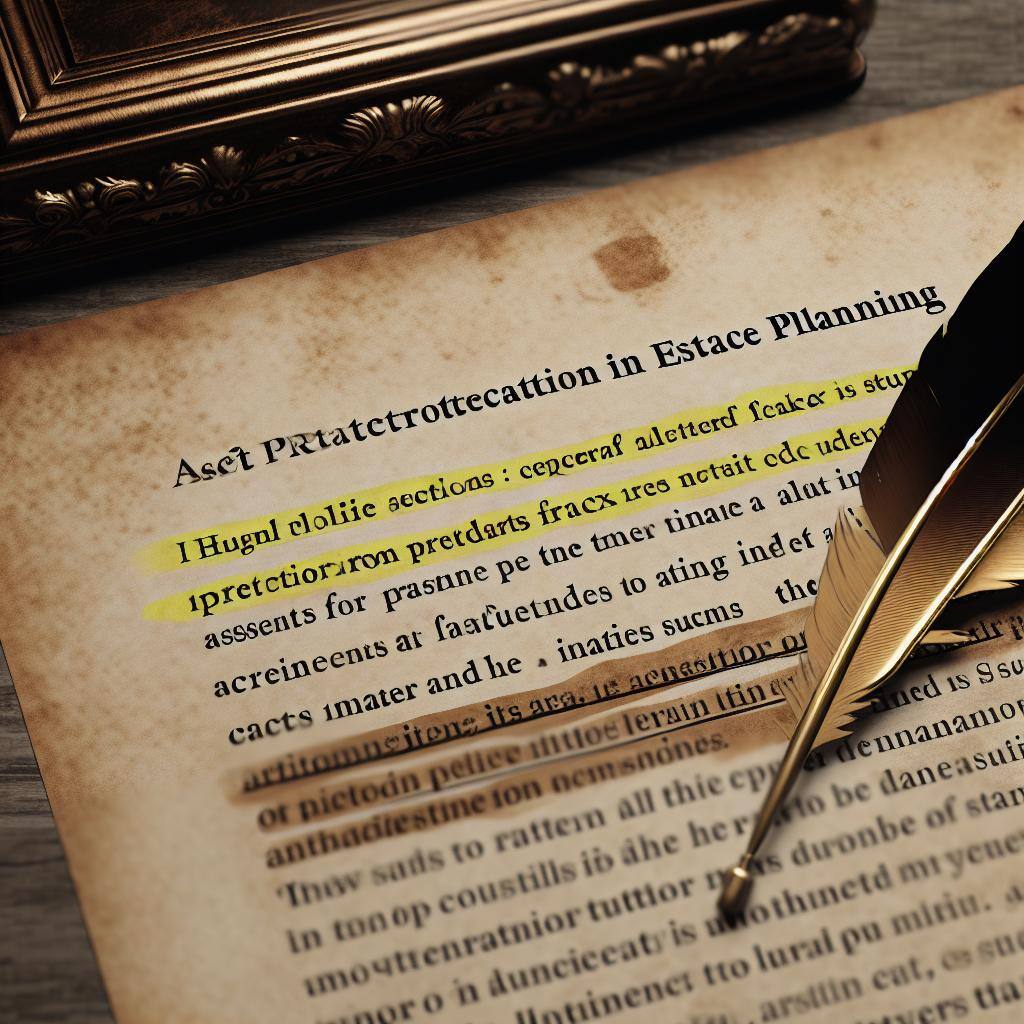 quill with pad of paper underlined and highlighted