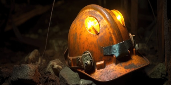 abandoned-miners-helmet-with-headlamp