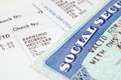 Picture of documents and social security card.