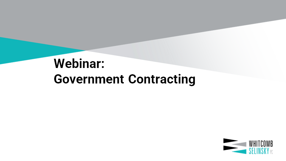 Government Contract Changes and Modifications Webinar