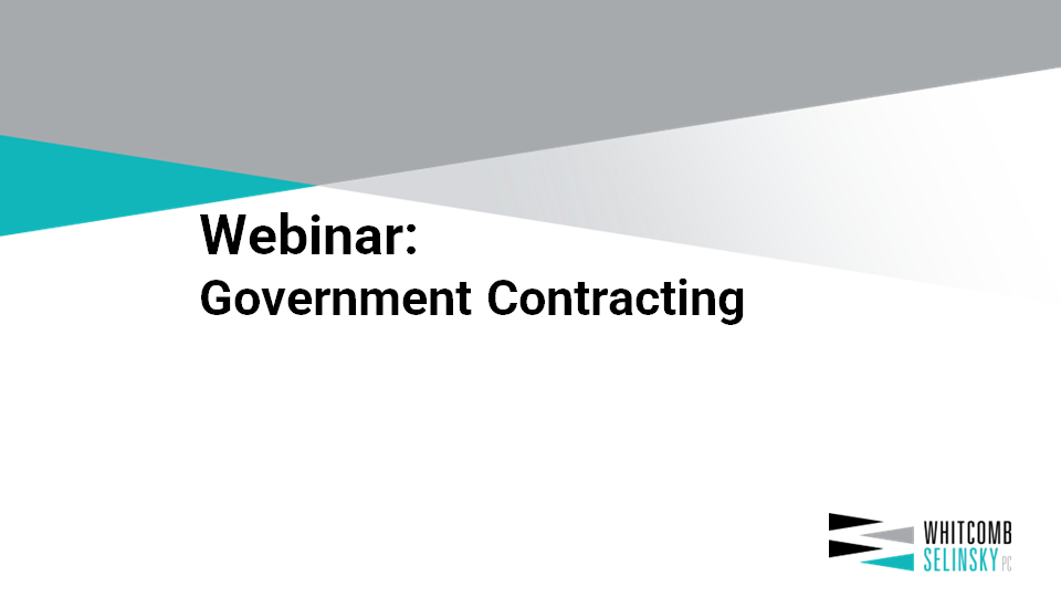 David v. Goliath Webinar Series Part 1