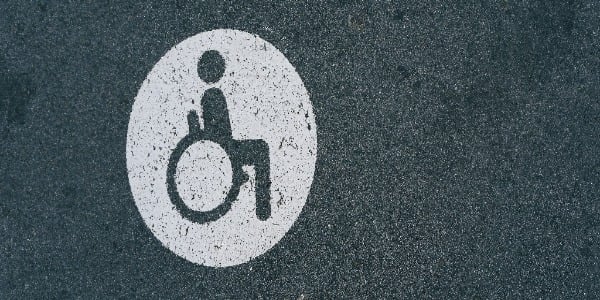 Handicap parking sign